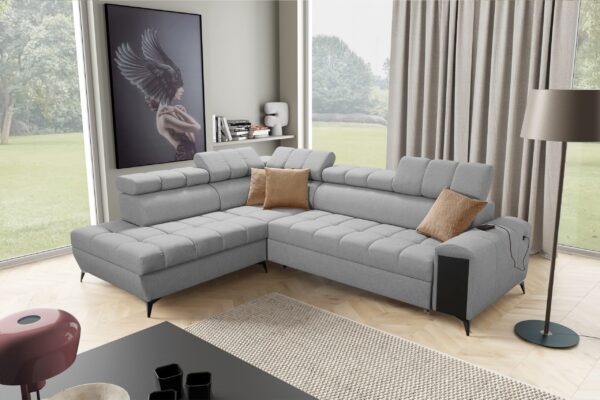 Modernes, modisches, elegantes Ecksofa mit Schlaffunktion GRECO VII