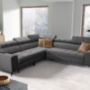 Designer-Ecksofa mit Schlaffunktion und Bar GRECO III