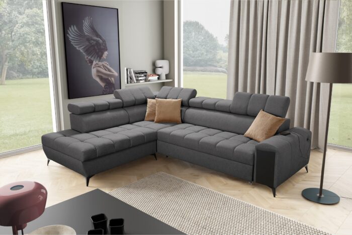 Modernes, modisches, elegantes Ecksofa mit Schlaffunktion GRECO VII