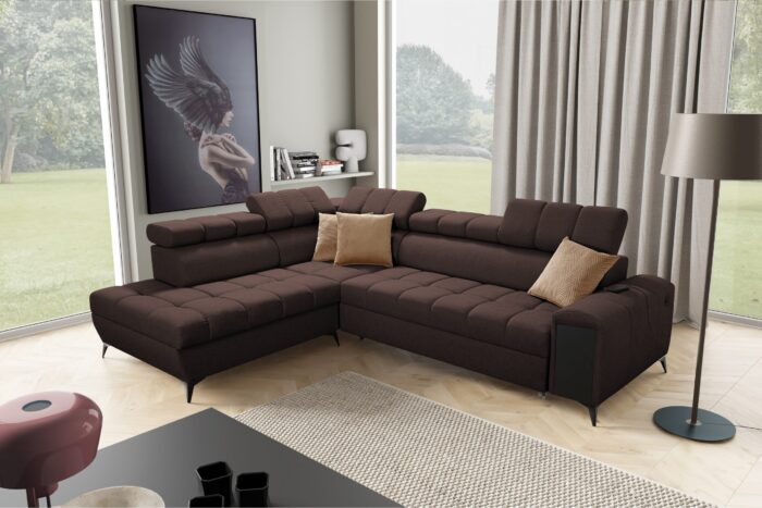 Modernes, modisches, elegantes Ecksofa mit Schlaffunktion GRECO VII