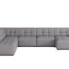 Großes Ecksofa V Bergamo Stoff Megan und Bluvel