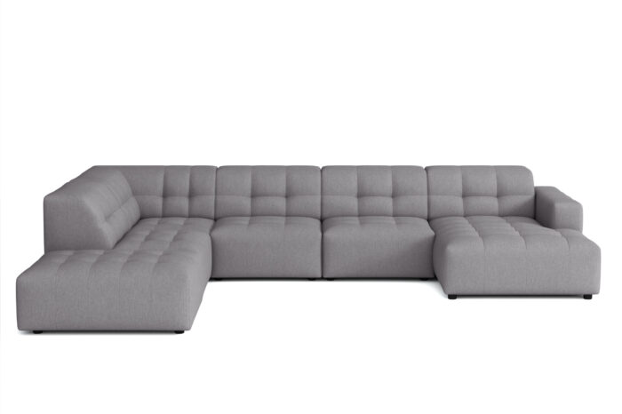 Großes Ecksofa V Bergamo Stoff Megan und Bluvel