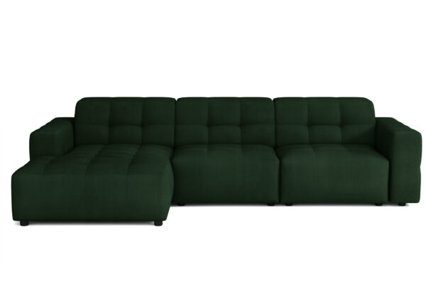 Die markante L-förmige Ecke Bergamo Stoff Megan und Bluvel