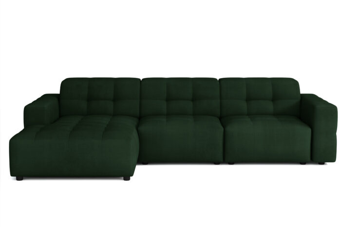 Die markante L-förmige Ecke Bergamo Stoff Megan und Bluvel