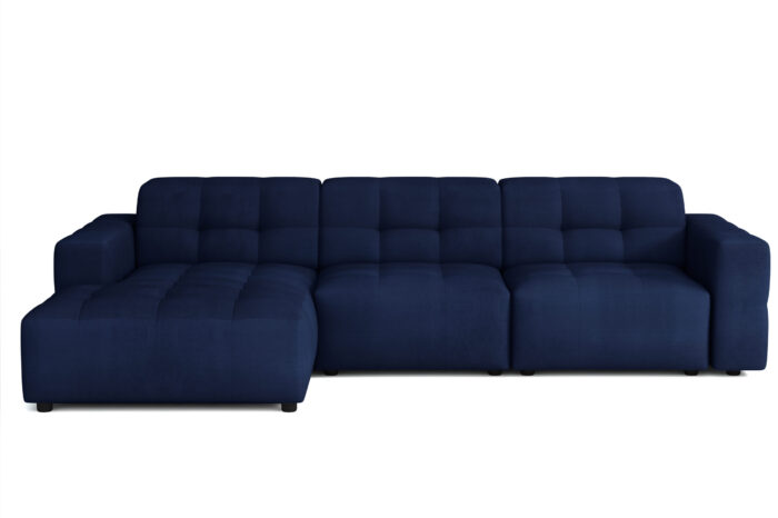 Die markante L-förmige Ecke Bergamo Stoff Megan und Bluvel