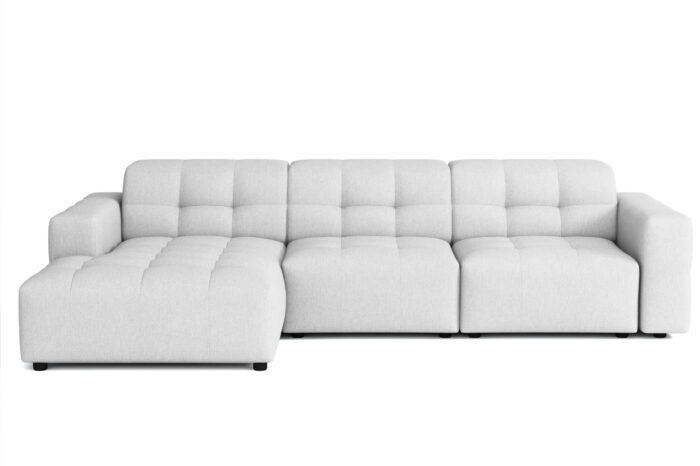 Die markante L-förmige Ecke Bergamo Stoff Megan und Bluvel