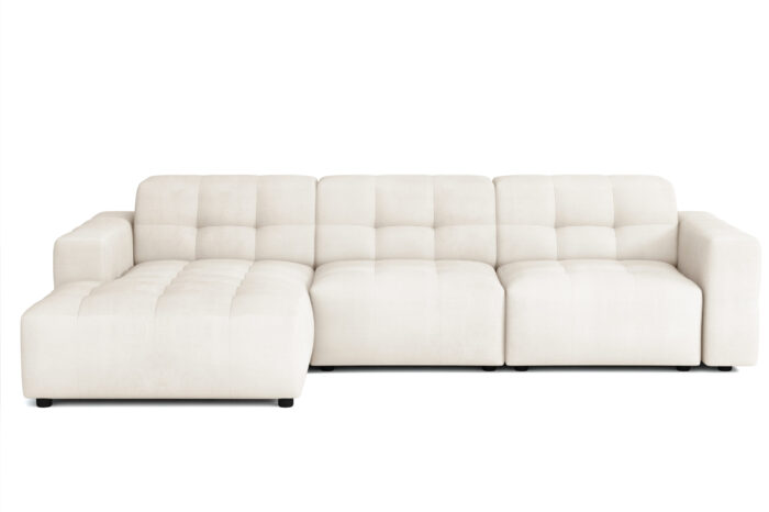 Die markante L-förmige Ecke Bergamo Stoff Megan und Bluvel