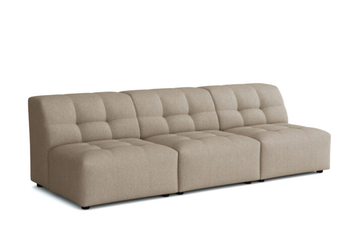 Elegantes 3-Sitzer-Sofa Bergamo Stoff Megan udn Bluvel