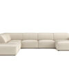 Cursal05_biale_mattvelvet06_pufa_80_R_80_80_PL_front Großes modulares Sofa V California Stoff Matt Velvet