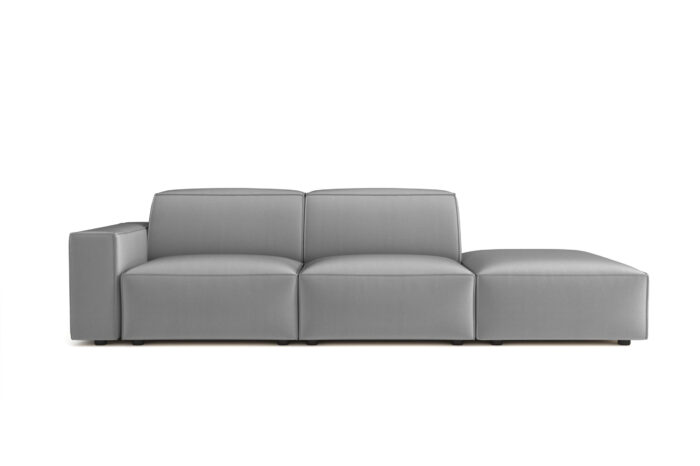 Modulares, modernes 3-Sitzer-Sofa California stoff Matt Velvet