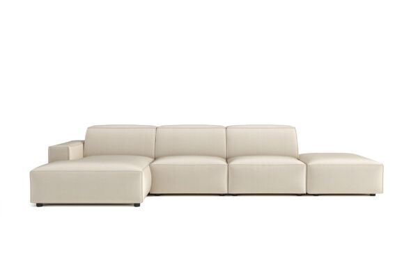 Modulare große Ecksofa California Stoff Matt Velvet