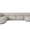Großes modulares Sofa V California round Stoff Luna/Cruse
