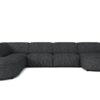 Großes modulares Sofa V California round Stoff Luna/Cruse