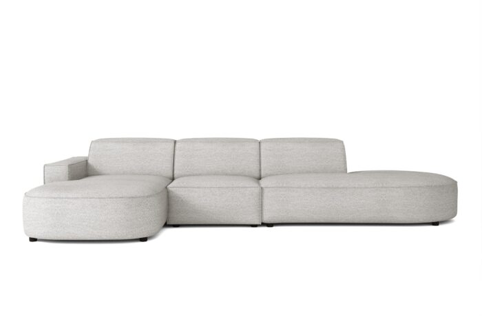 Modulare große L-Ecke California round Stoff Luna/Cruse