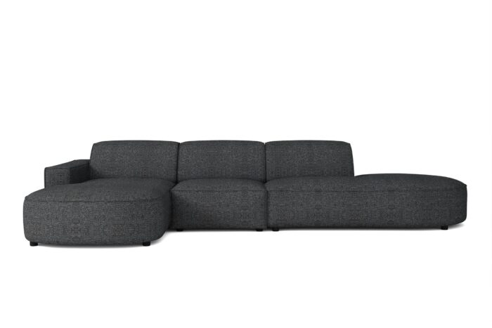 Modulare große L-Ecke California round Stoff Luna/Cruse