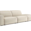 Modulares, modernes 3-Sitzer-Sofa California stoff Matt Velvet