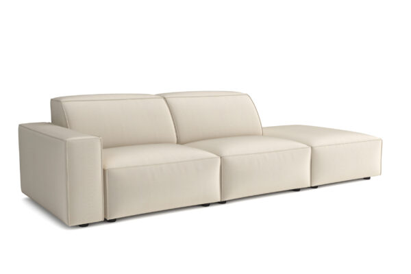 Modulares, modernes 3-Sitzer-Sofa California stoff Matt Velvet