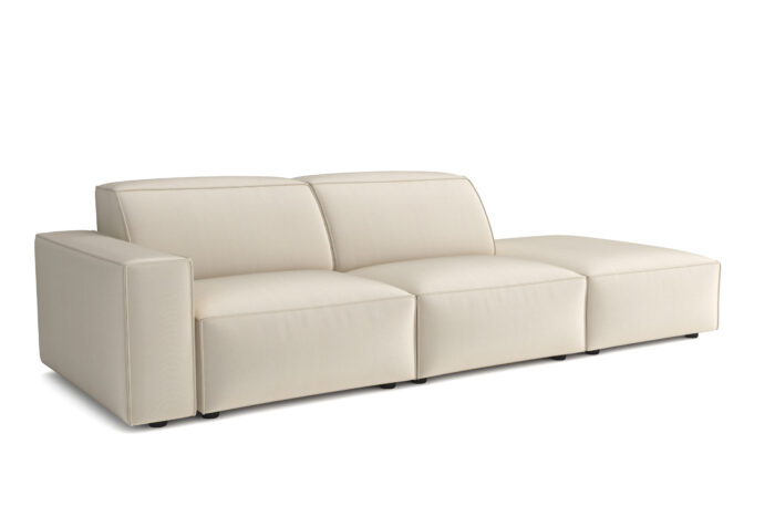 Modulares, modernes 3-Sitzer-Sofa California stoff Matt Velvet