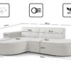Modernes L-förmiges Designer-Ecksofa Modena Soft