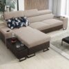 Luxuriöses, komfortables, modernes Ecksofa MELODY I MAXI mit Usb und Regal