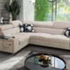 Luxuriöses Ecksofa mit Schlaffunktion MELODY II, für jede Einrichtung