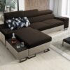 Luxuriöses, komfortables, modernes Ecksofa MELODY I MINI mit Usb und Regal