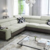 L-förmiges Ecksofa mit Schlaffunktion MELODY III, modern, luxuriös, mit Bar