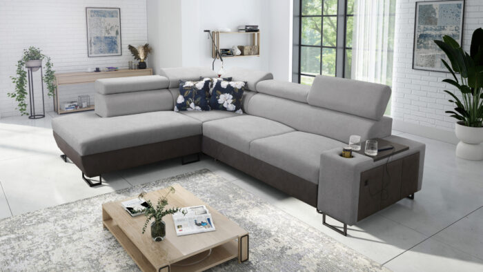 Modernes Luxus-Ecksofa mit Schlaffunktion MELODY VII