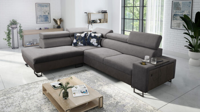 Modernes Luxus-Ecksofa mit Schlaffunktion MELODY VII