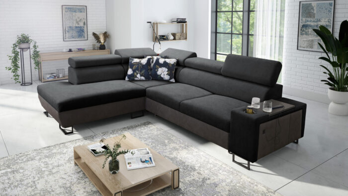 Modernes Luxus-Ecksofa mit Schlaffunktion MELODY VII