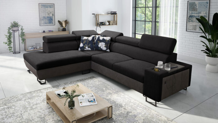 Modernes Luxus-Ecksofa mit Schlaffunktion MELODY VII