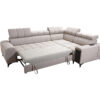 Elegantes Ecksofa mit modischer Steppung mit Schlaffunktion, Bar, USB GRECO II