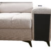 Elegantes Ecksofa mit modischer Steppung mit Schlaffunktion, Bar, USB GRECO II