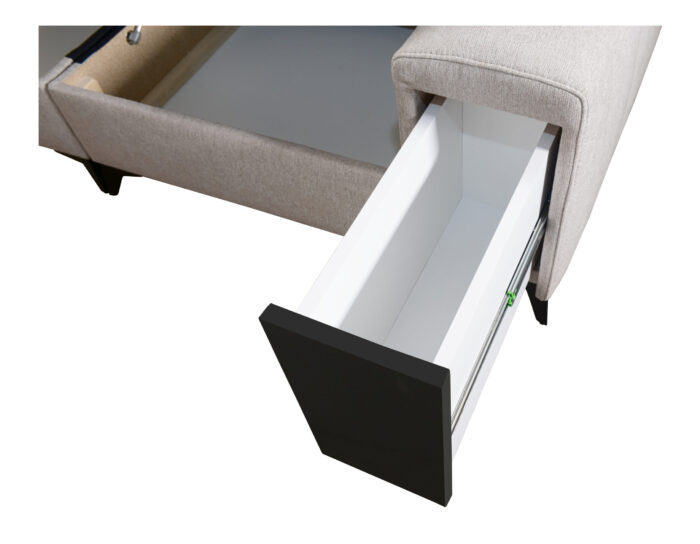 Designer-Ecksofa mit Schlaffunktion und Bar GRECO III