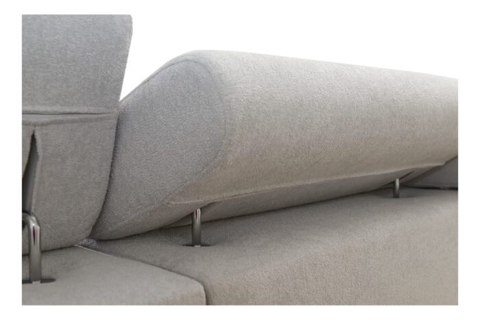 Luxuriöses, komfortables, modernes Ecksofa MELODY I MINI mit Usb und Regal