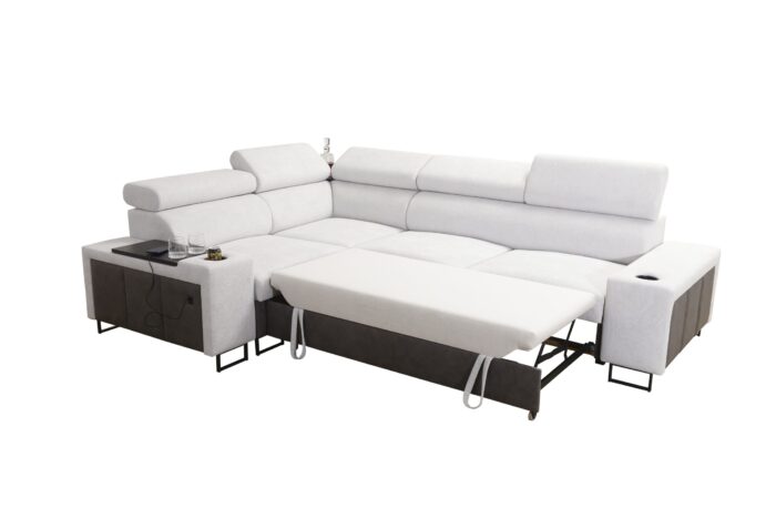 Luxuriöses Ecksofa mit Schlaffunktion MELODY II, für jede Einrichtung