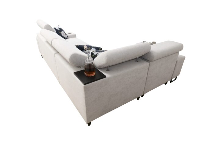 Luxuriöses Ecksofa mit Schlaffunktion MELODY II, für jede Einrichtung