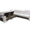 L-förmiges Ecksofa mit Schlaffunktion MELODY III, modern, luxuriös, mit Bar