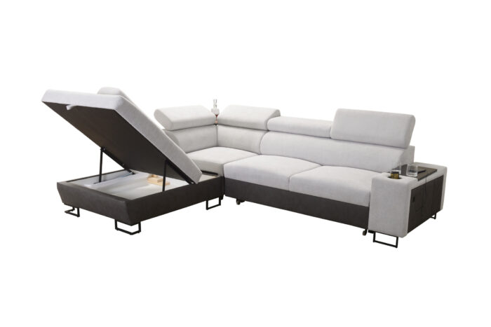 Modernes Luxus-Ecksofa mit Schlaffunktion MELODY VII