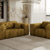 Lux 2+1 Sofagarnitur, elegant, klassisch, schick in elegantem Whisper Stoff