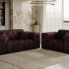 Lux 2+1 Sofagarnitur, elegant, klassisch, schick in elegantem Whisper Stoff