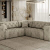 MODEST CORNER Whisper 1 (2) LUX Ecksofa, Corner, stark gesteppt in einem einzigartig weichen und eleganten Stoff Whisper