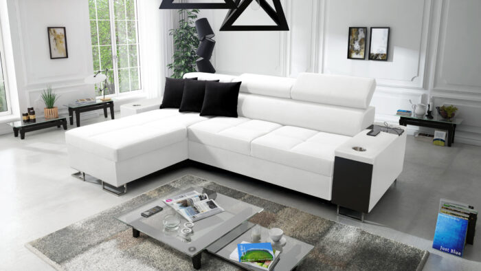 Bequemes Ecksofa mit Schlaffunktion MORENA I MINI