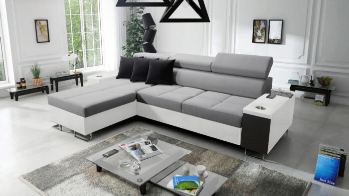 Bequemes Ecksofa mit Schlaffunktion MORENA I MINI