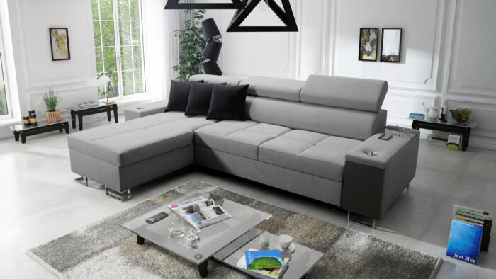 Bequemes Ecksofa mit Schlaffunktion MORENA I MINI