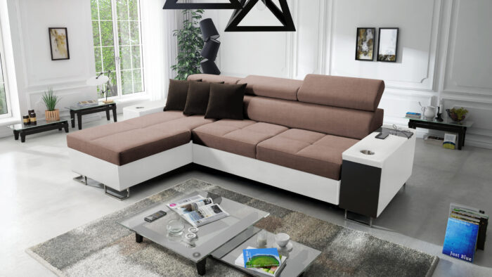 Bequemes Ecksofa mit Schlaffunktion MORENA I MINI