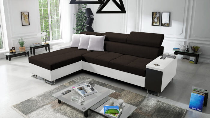 Bequemes Ecksofa mit Schlaffunktion MORENA I MINI