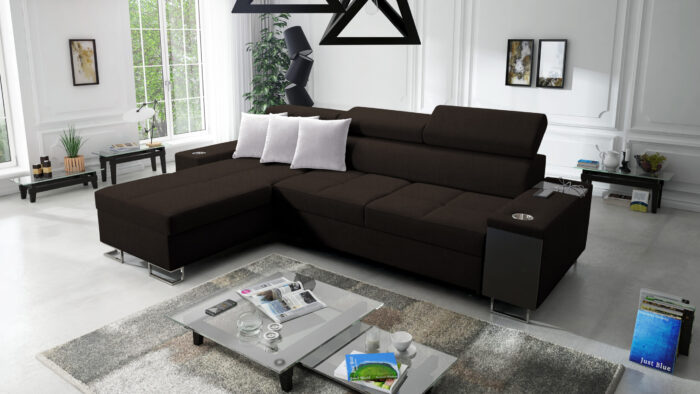 Bequemes Ecksofa mit Schlaffunktion MORENA I MINI