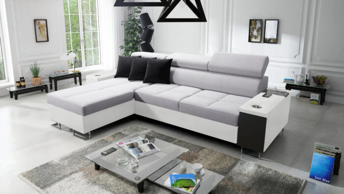 Bequemes Ecksofa mit Schlaffunktion MORENA I MINI