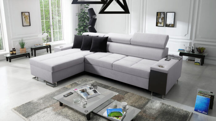 Bequemes Ecksofa mit Schlaffunktion MORENA I MINI